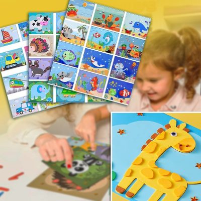 3D EVA пяна стикери (12 листа – многократна употреба) | STICKYFUN