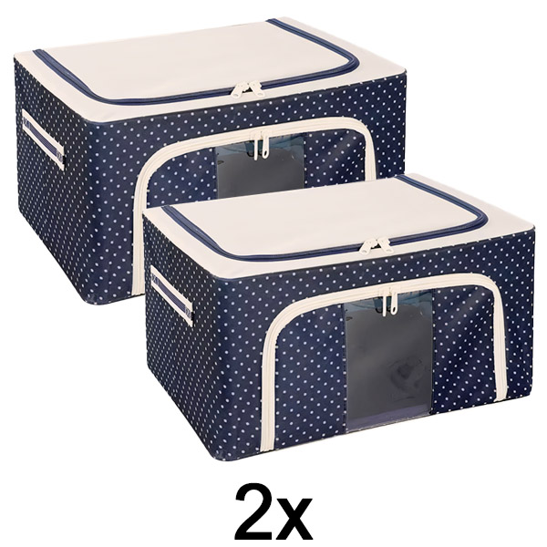 2x Кутия за съхранение за гардероб | STACKBOX