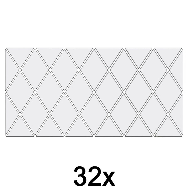 1x Огледални стикери за стена (32 броя) | WALLGEM