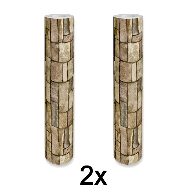 2x Стилен 3D тапет – Лесна трансформация на стената | WALLCORWRAP